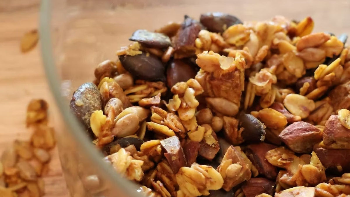 Granola salé à l'huile d'olive