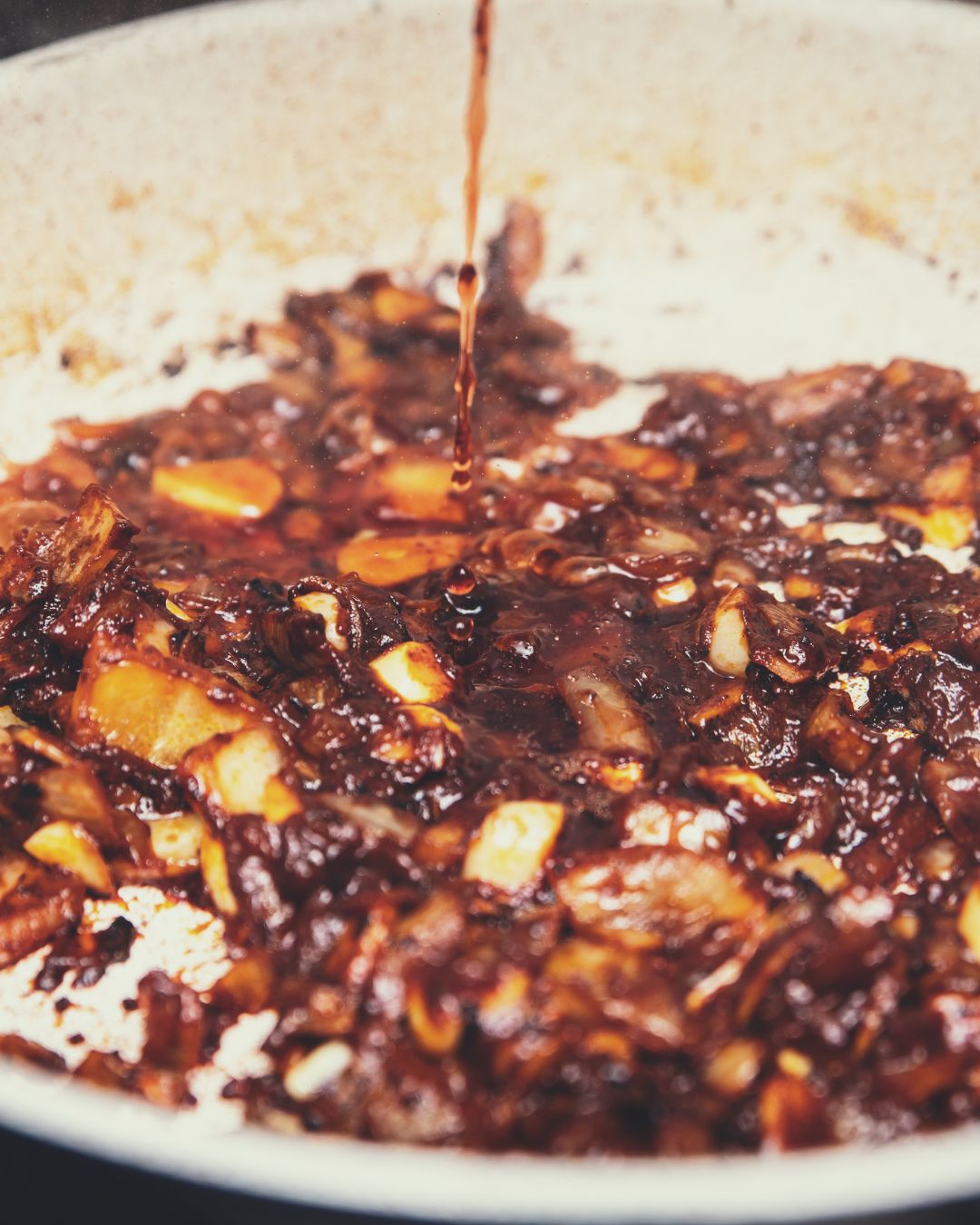 déglacer avec du vinaigre de xérès