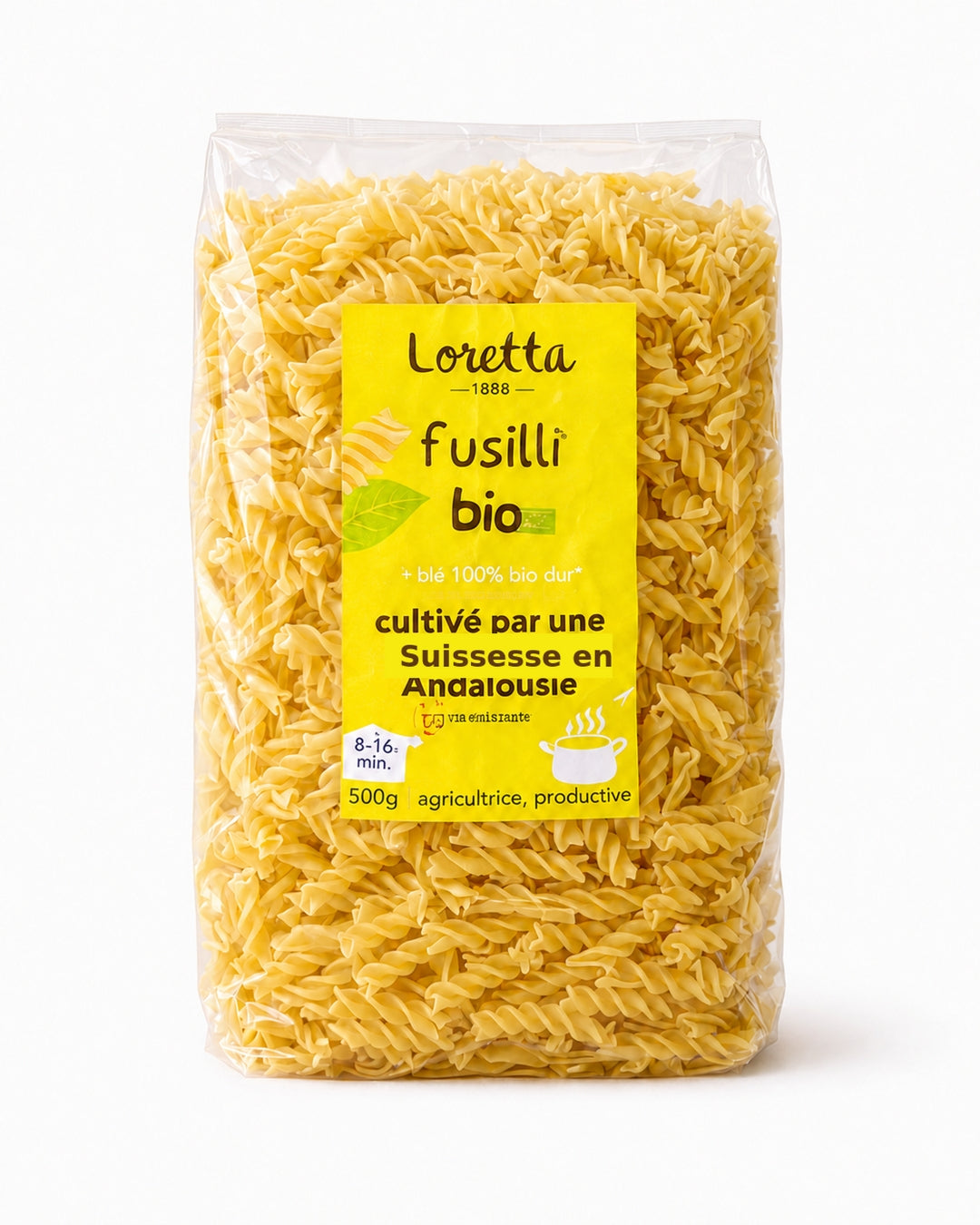 pâtes fusilli bio 500g Loretta 1888