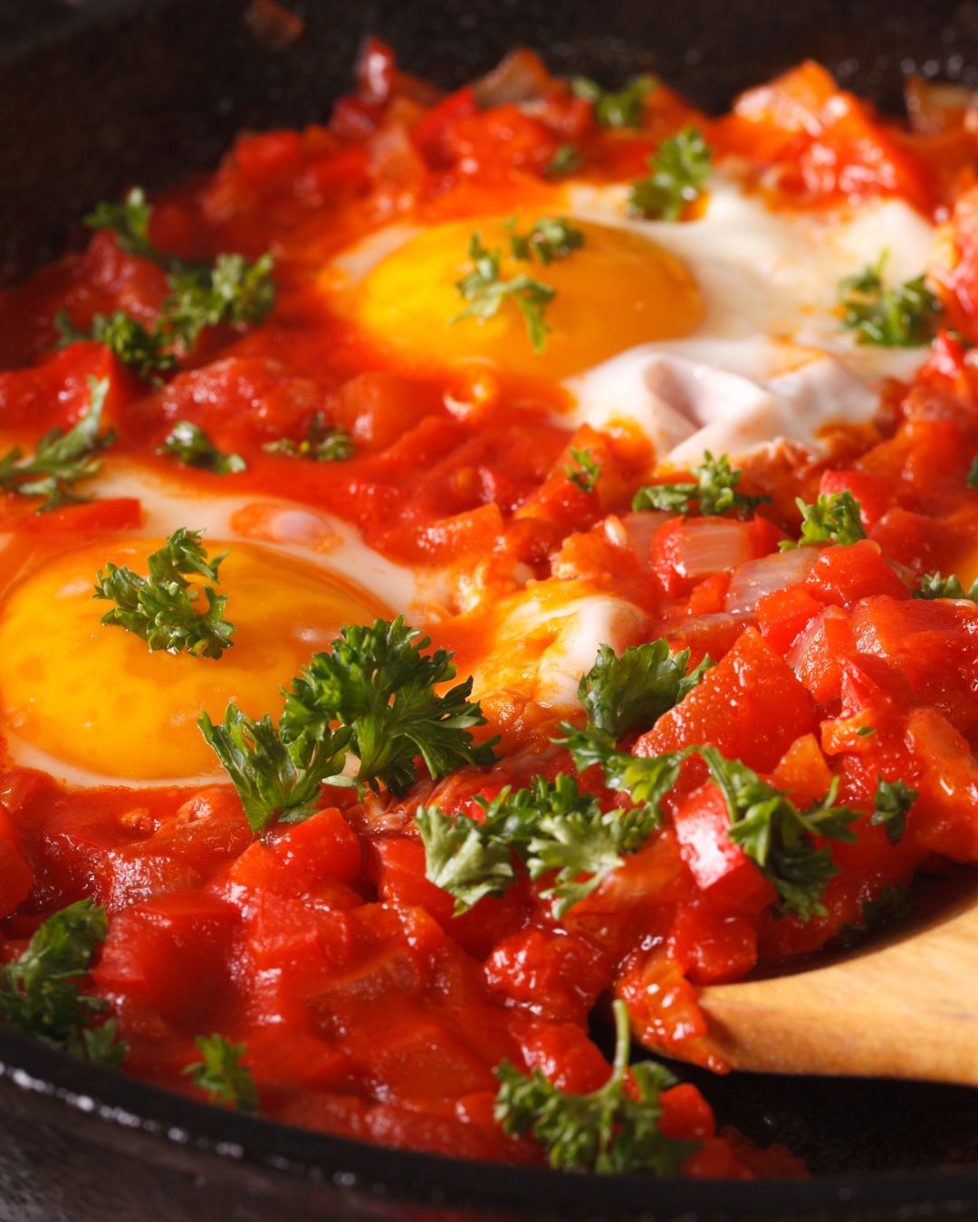 Oeufs au plat avec sauce tomate frito Loretta 1888
