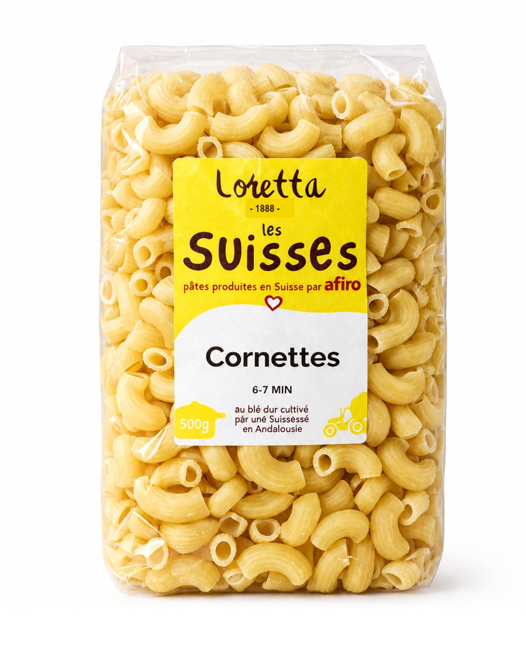 pâtes cornettes natures 500g Loretta 1888