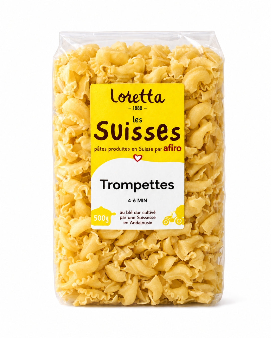 pâtes trompettes natures 500g Loretta 1888