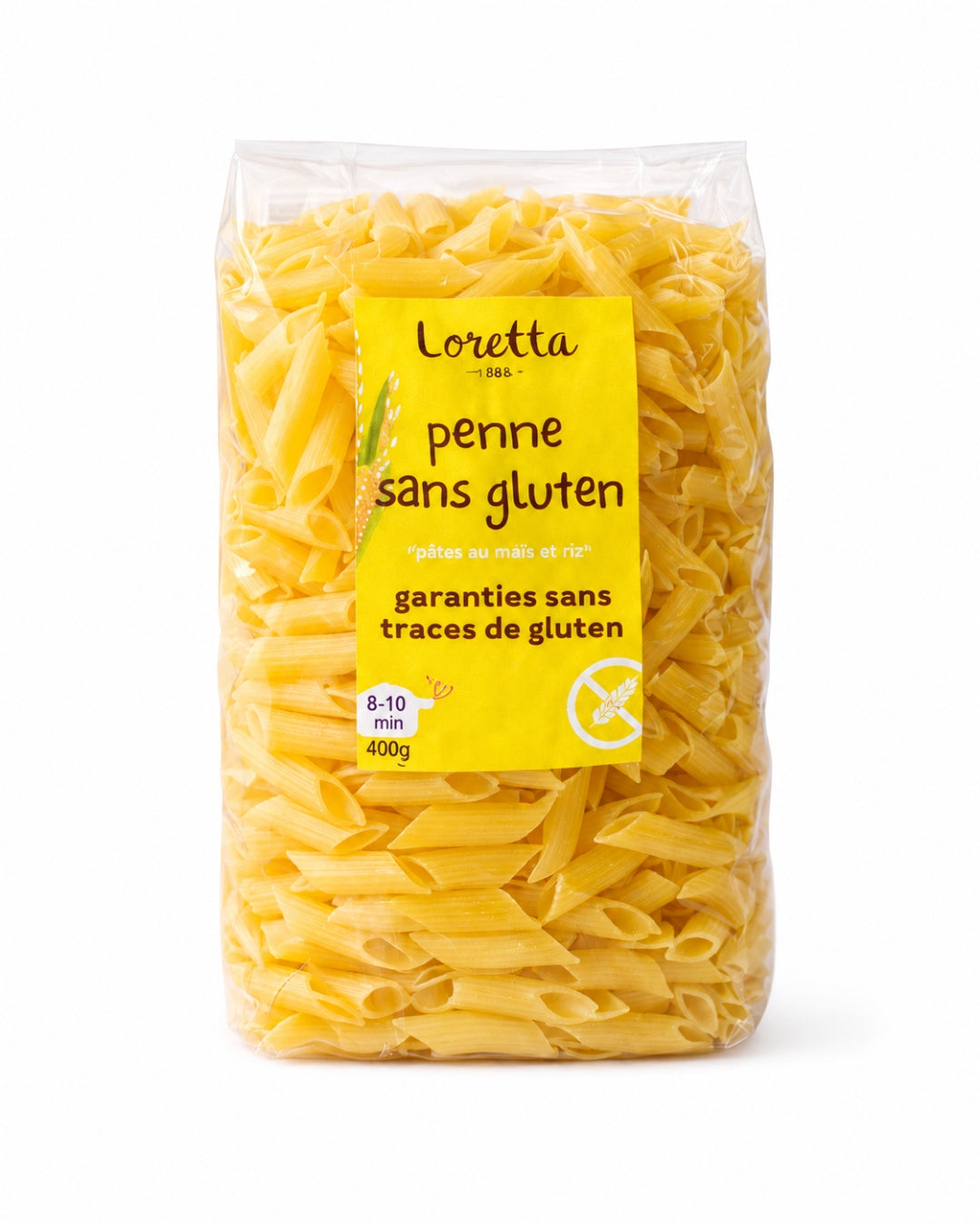 pâtes penne sans gluten 400g Loretta 1888