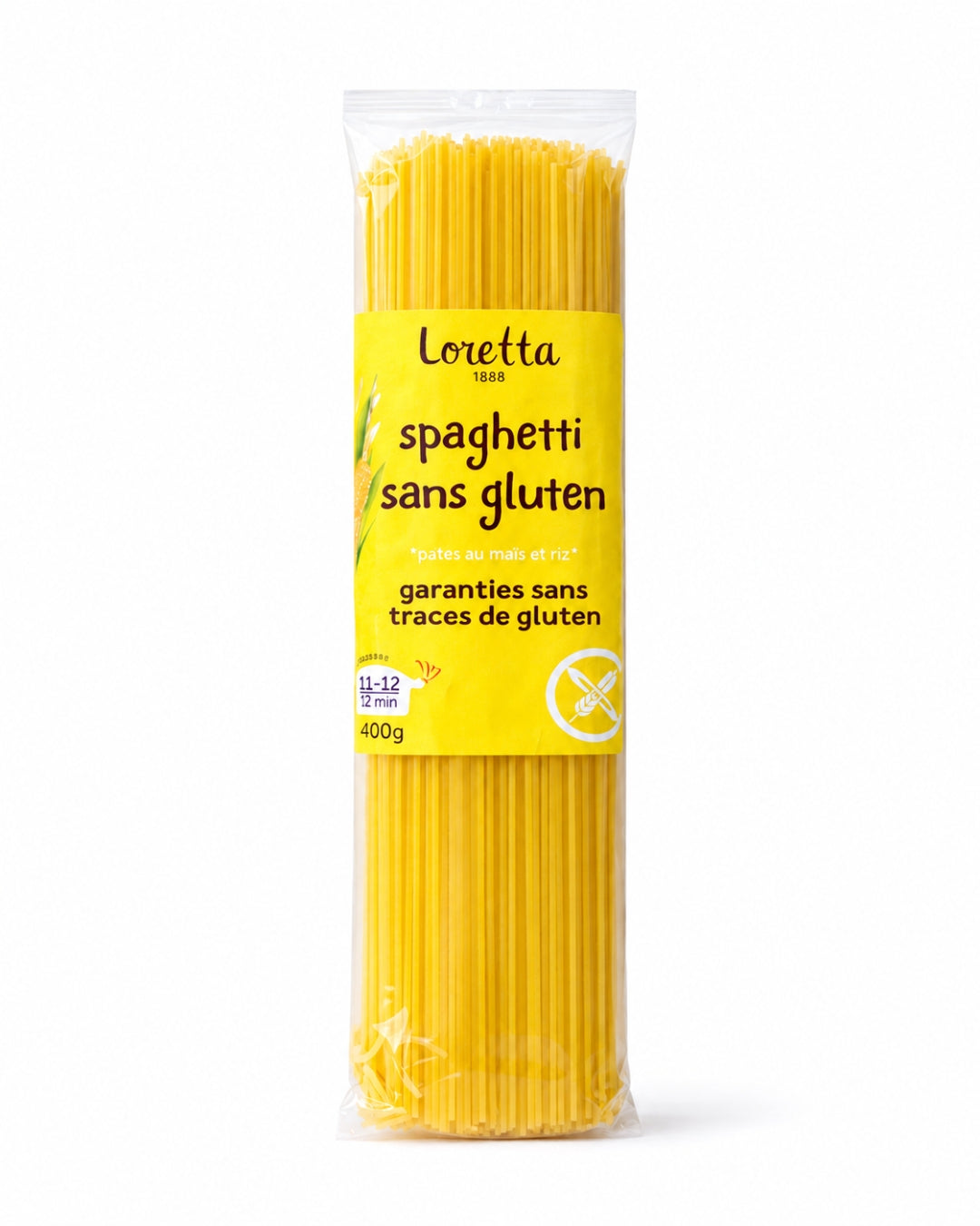 pâtes spaghetti sans gluten 400g Loretta 1888